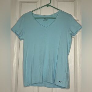Vineyard Vines Sky Blue V-Neck Tee